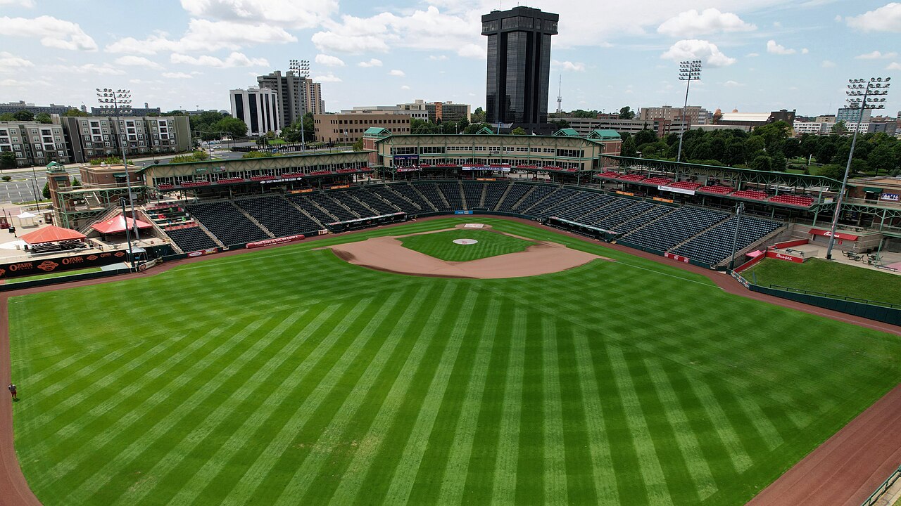 Downtown Springfield, Missouri, seen from above, used as a stock photo for an article on a Springfield internet outage